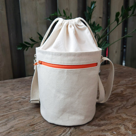 Project Bucket Bag – Crossbody Style - Tangerine