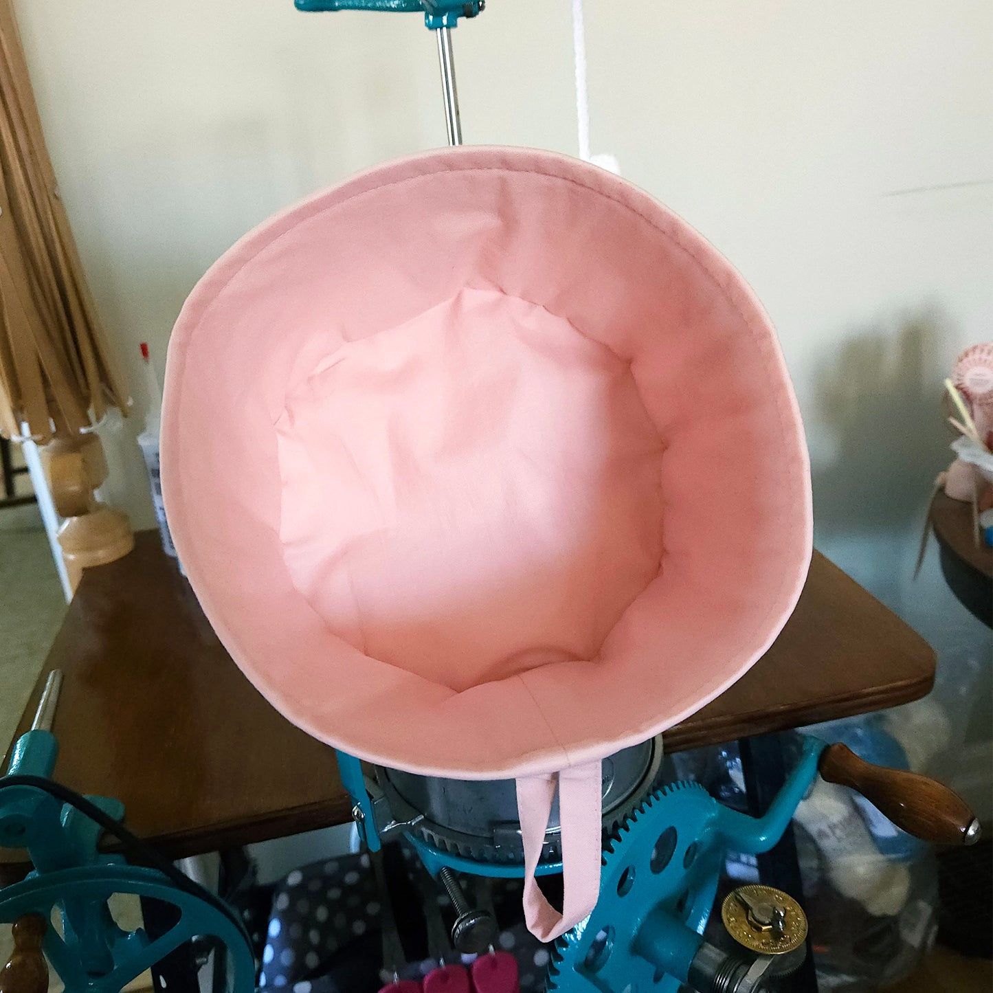 Circular Sock Machine Cover in Tea Cup Print
