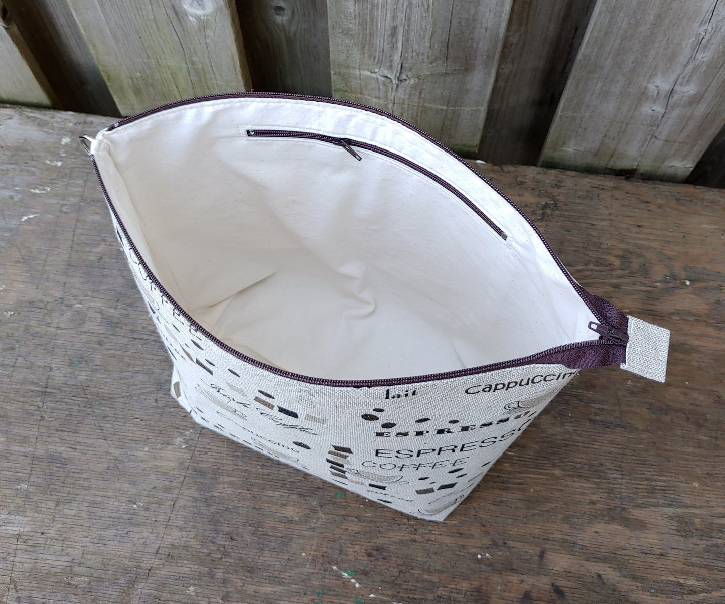 Coffee Print Shawl Size Wedge Bag