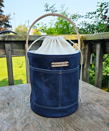 Canvas Bucket in Navy