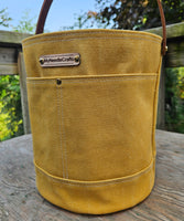 Canvas Bucket in Honey Mustard