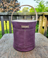 Canvas Bucket in Cabernet