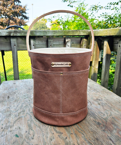 Canvas Bucket in Tortoise Shell