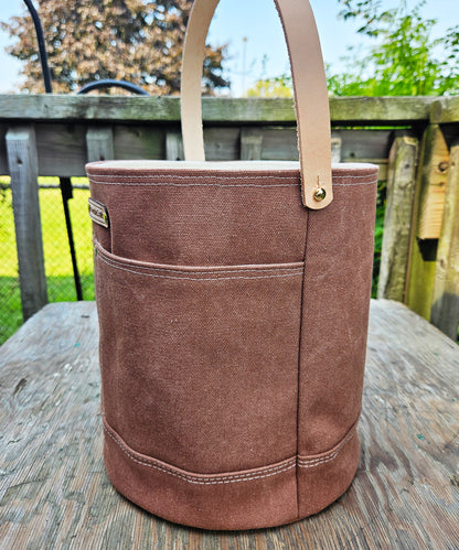 Canvas Bucket in Tortoise Shell