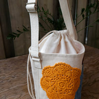 Project Bucket Bag – Crossbody Style - Tangerine/Blue