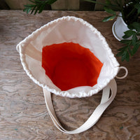 Project Bucket Bag – Crossbody Style - Tangerine/Blue