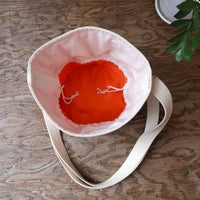 Project Bucket Bag – Crossbody Style - Tangerine/Blue