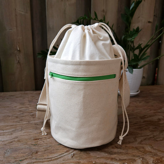Project Bucket Bag – Crossbody Style - Green