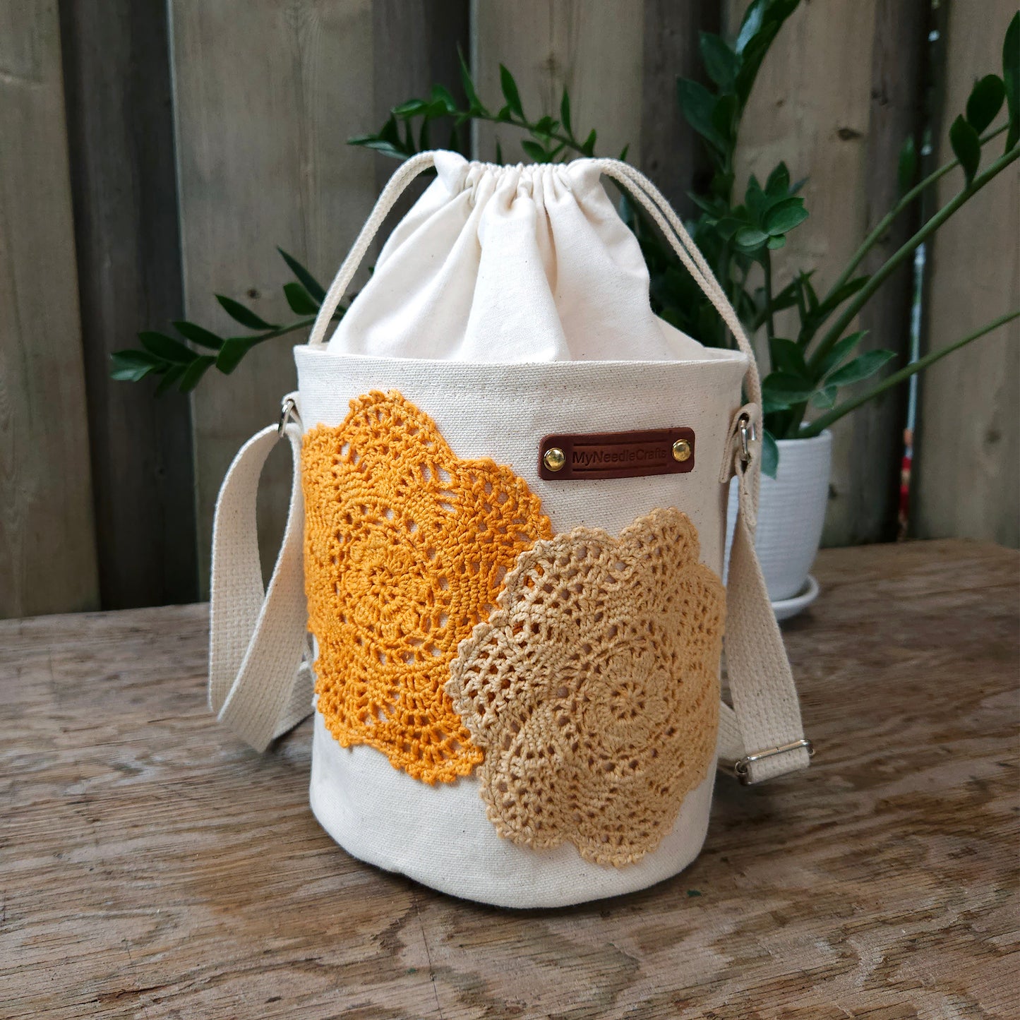 Project Bucket Bag – Crossbody Style - Tangerine