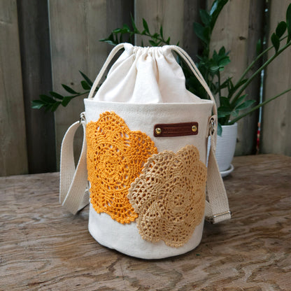 Project Bucket Bag – Crossbody Style - Tangerine