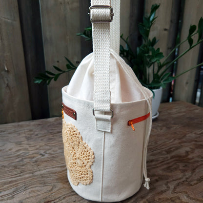 Project Bucket Bag – Crossbody Style - Tangerine
