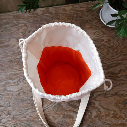 Project Bucket Bag – Crossbody Style - Tangerine