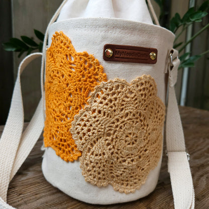 Project Bucket Bag – Crossbody Style - Tangerine