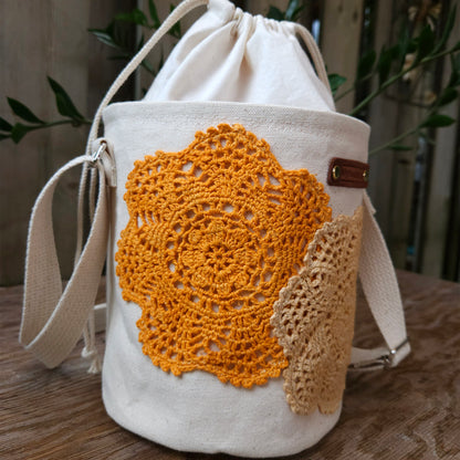 Project Bucket Bag – Crossbody Style - Tangerine