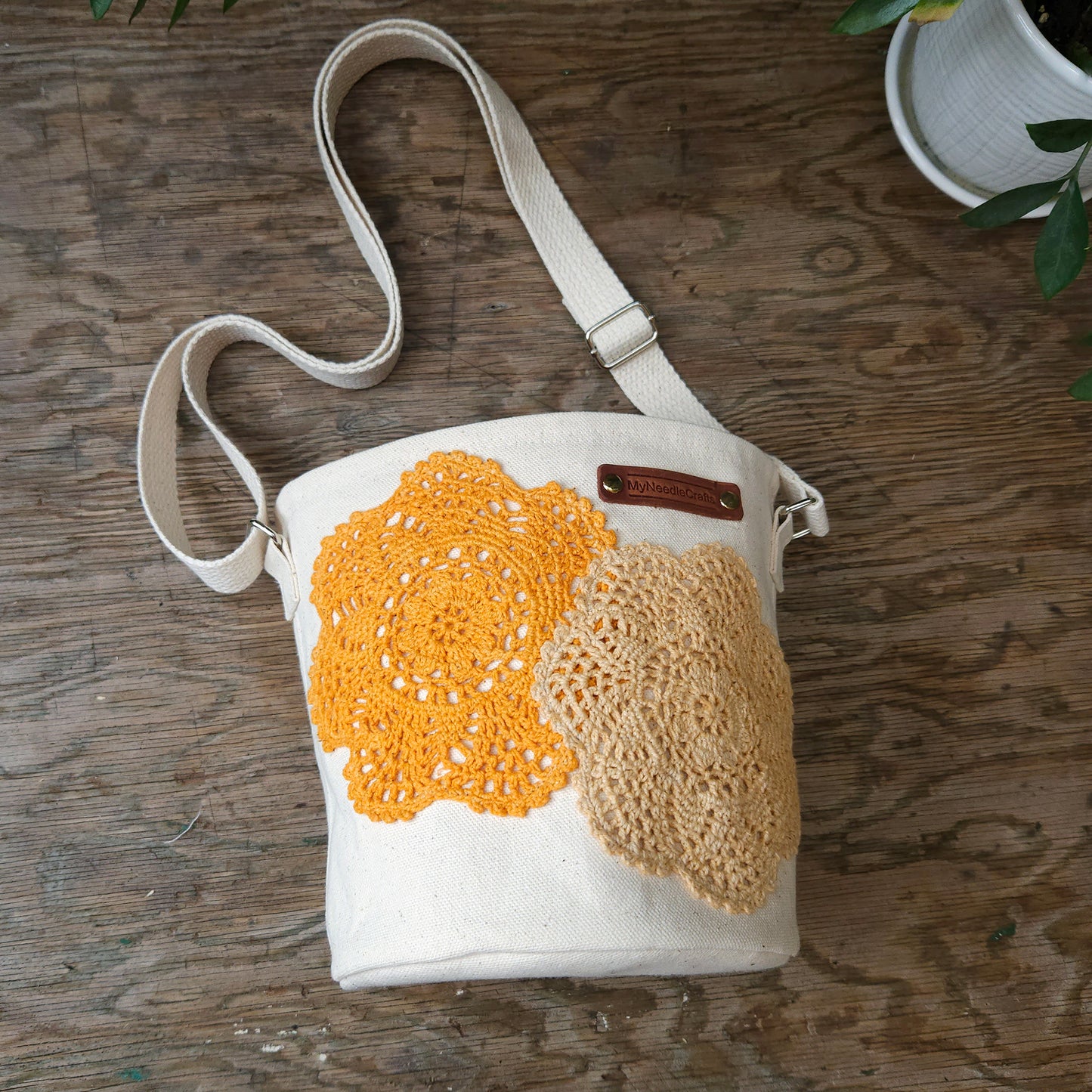 Project Bucket Bag – Crossbody Style - Tangerine