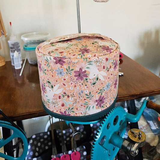 Circular Sock Machine Cover in Spring Bunnies Print