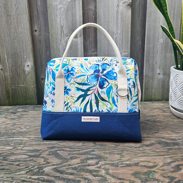 Tropical Floral print Knit Night Bag