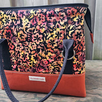 Autumn Floral Print Knit Night Bag