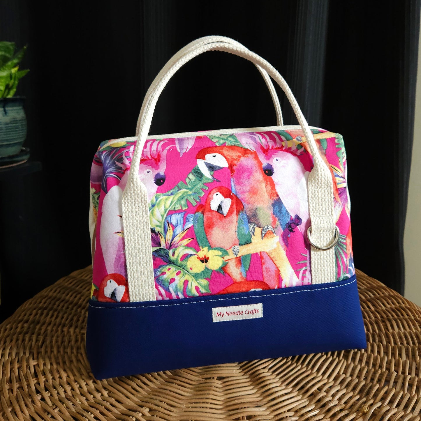 Parrot print Knit Night Project Bag