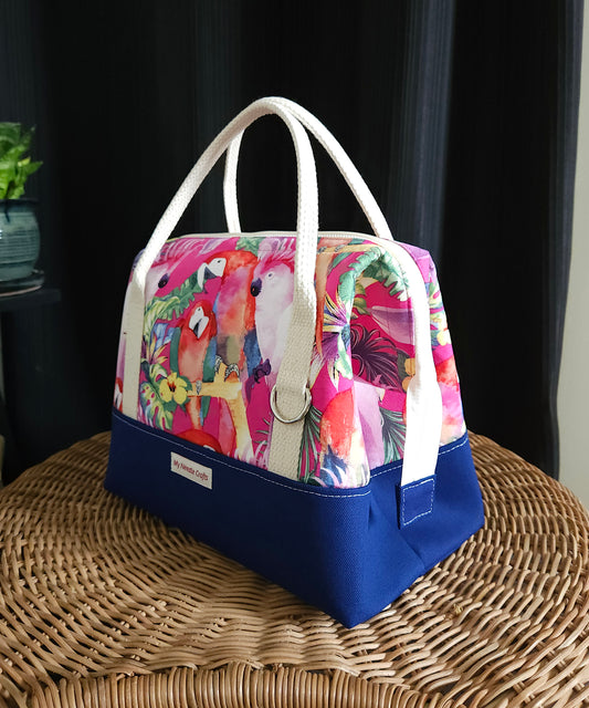 Parrot print Knit Night Project Bag