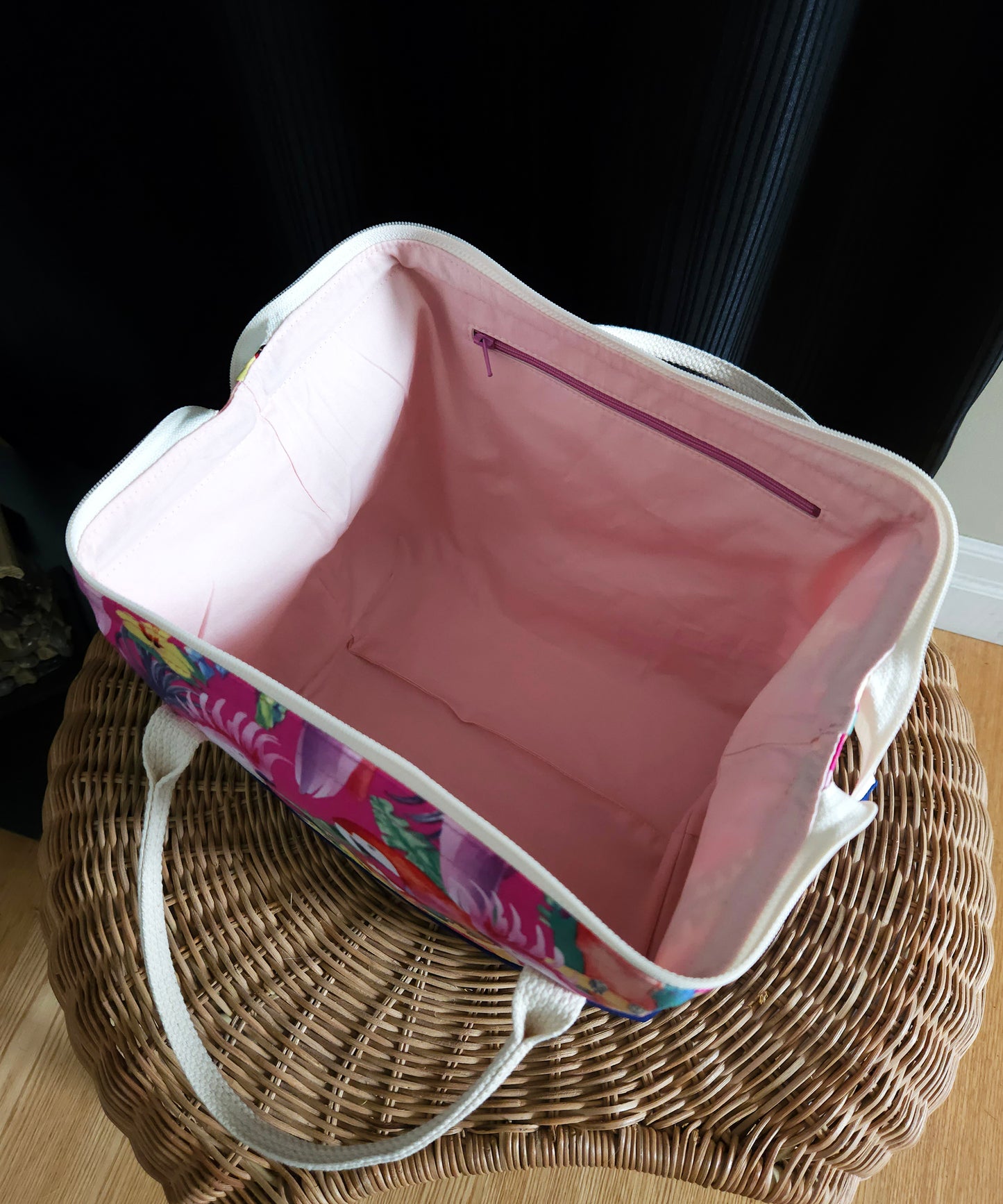 Parrot print Knit Night Project Bag