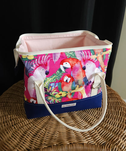 Parrot print Knit Night Project Bag