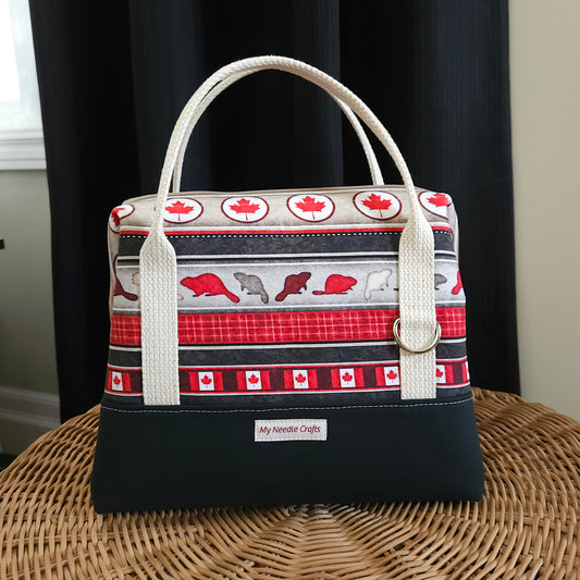 Oh Canada print Knit Night Project Bag