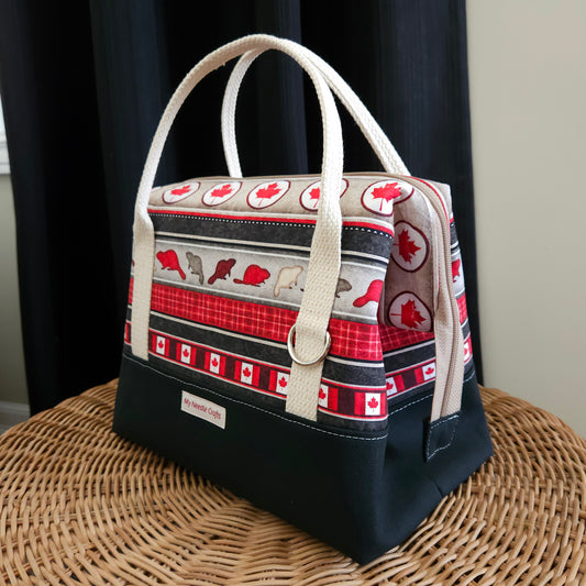 Oh Canada print Knit Night Project Bag