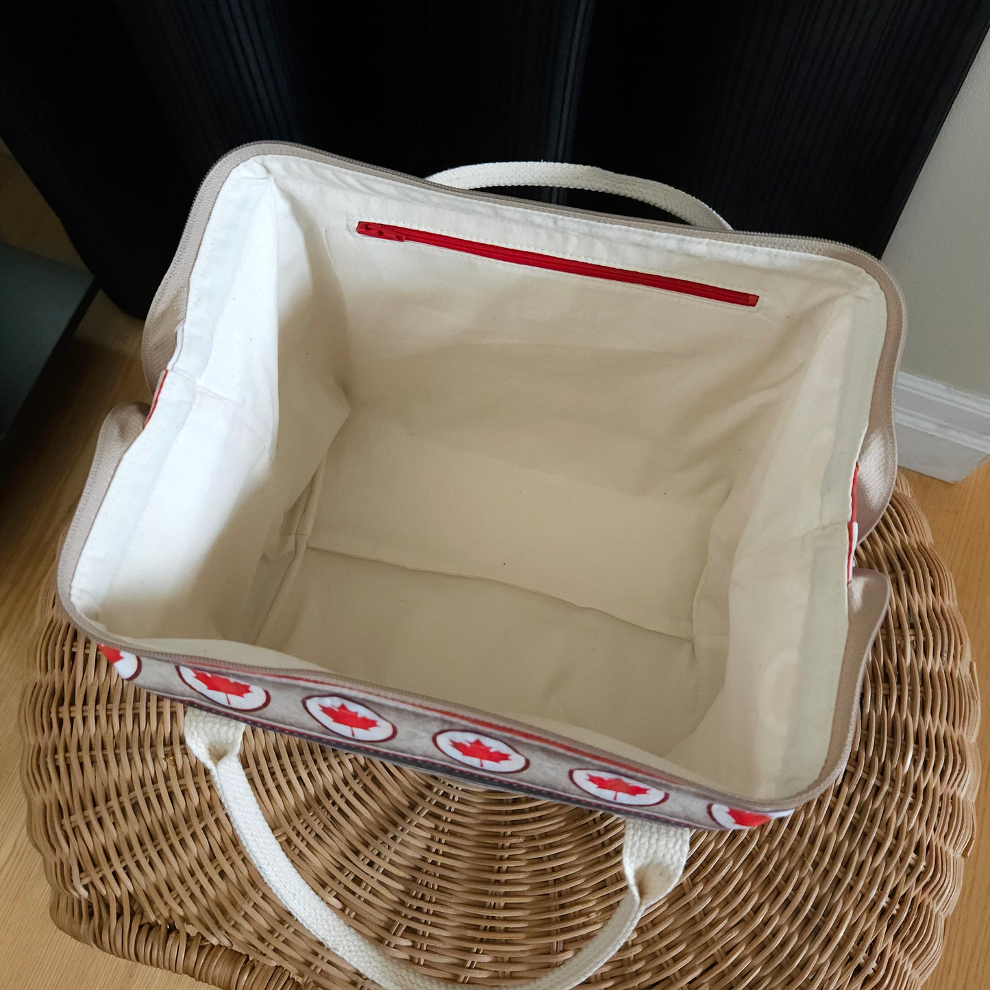 Oh Canada print Knit Night Project Bag