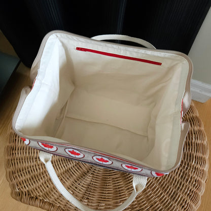 Oh Canada print Knit Night Project Bag