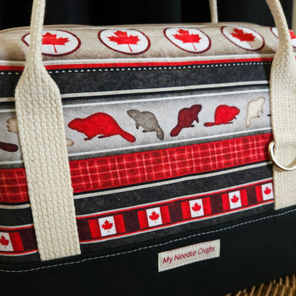 Oh Canada print Knit Night Project Bag