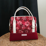Red Maple Leaf Knit Night Bag