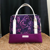 Purple Batik Butterfly Knit Night Bag