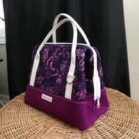 Purple Batik Butterfly Knit Night Bag
