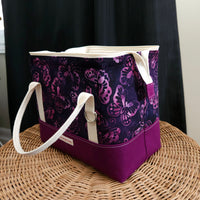 Purple Batik Butterfly Knit Night Bag