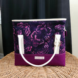 Purple Batik Butterfly Knit Night Bag