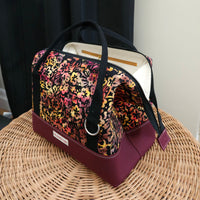Autumn Floral Print Knit Night Bag