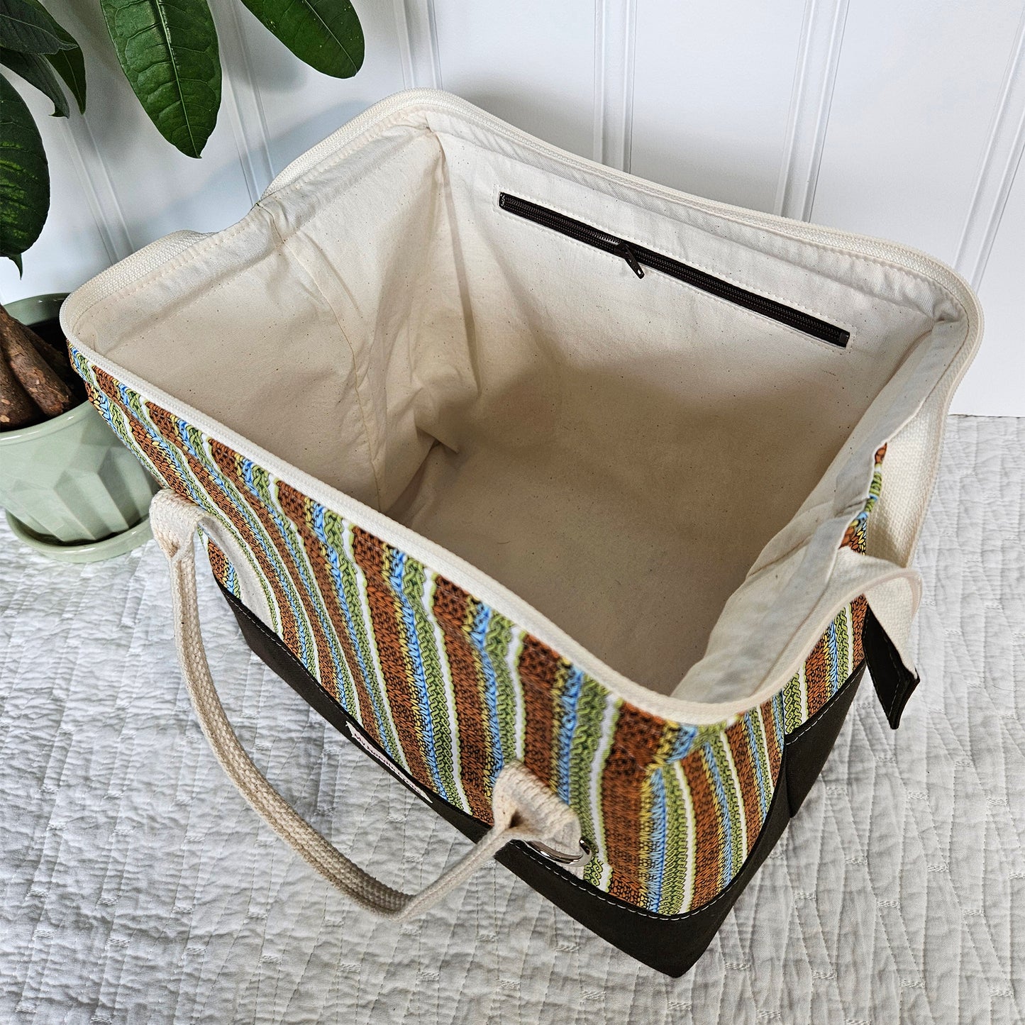 Knit Stitch print Knit Night Project Bag
