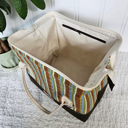 Knit Stitch print Knit Night Project Bag
