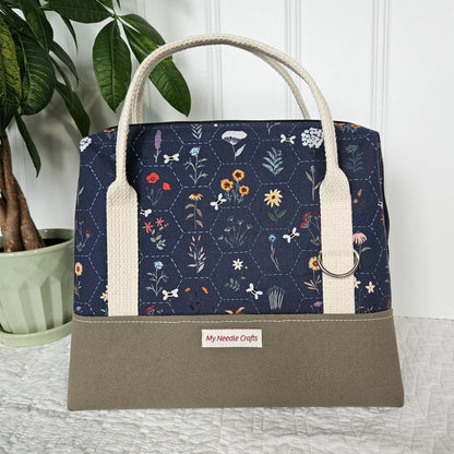 Wildflower Hexi print Knit Night Project Bag
