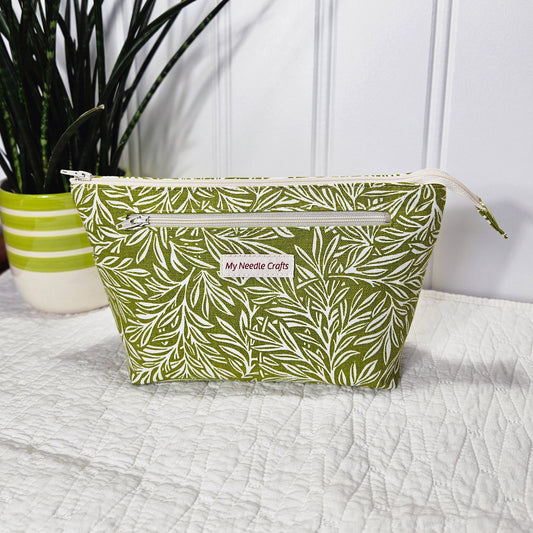 Green Leaves print Interchangeable Needle Organizer