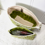 Green Leaves print Interchangeable Needle Organizer