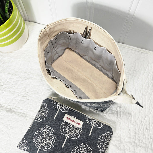 Grey Trees print Interchangeable Needle Organizer