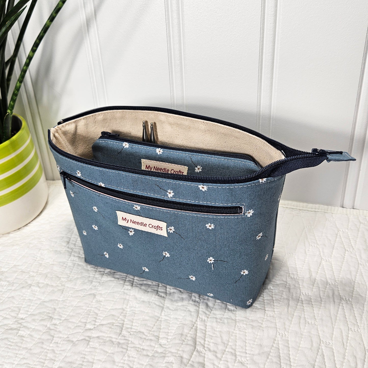 Mini flower print Interchangeable Needle Organizer