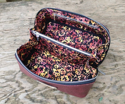 SM Zip and Go  Notion Pouch in Deep Red Vinyl