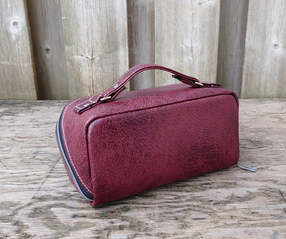 SM Zip and Go  Notion Pouch in Deep Red Vinyl