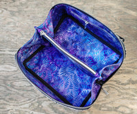 Zip and Go  Pouch in Iridescent Marble Vinyl