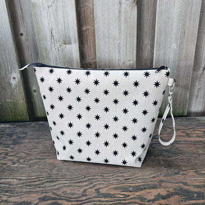 Black Stars print Shawl Size Wedge Bag