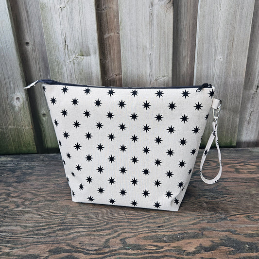 Black Stars print Shawl Size Wedge Bag