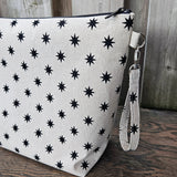 Black Stars print Shawl Size Wedge Bag
